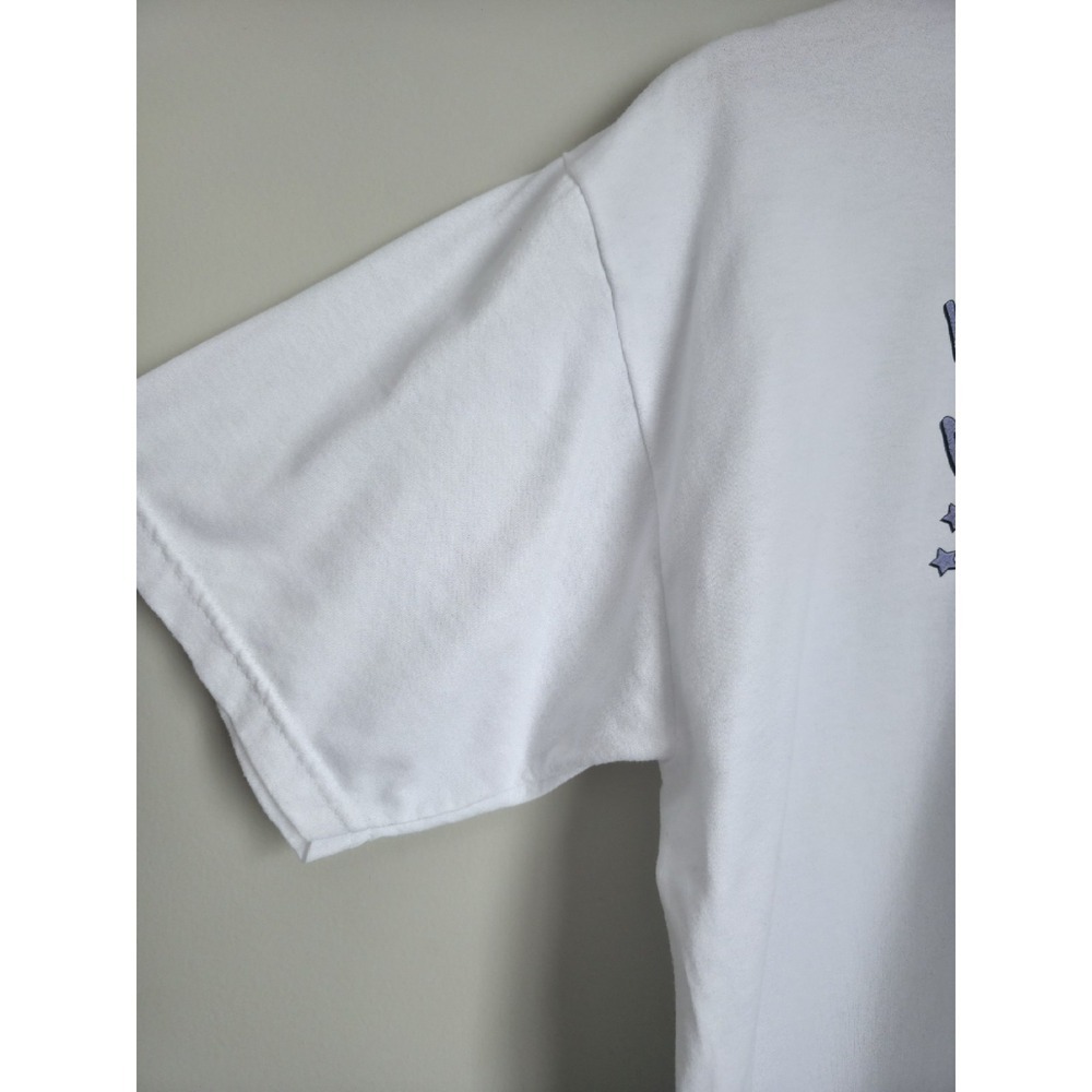 Precious Moments Angel Graphic T-Shirt White Jerzees Size L Retro - Picture 5 of 7